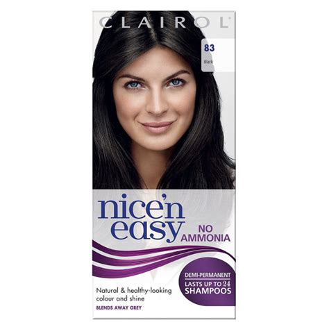 nice n easy hair dye black|nice n easy no ammonia.